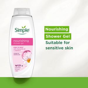 Simple Kind to Skin Shower Cream Nourishing 675ml - gallery image 2