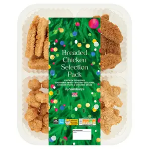 Sainsbury's Fresh British Chicken Breaded Sharing Platter 640g