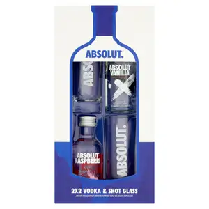 Absolut Vodka & Shot Glass 2x2