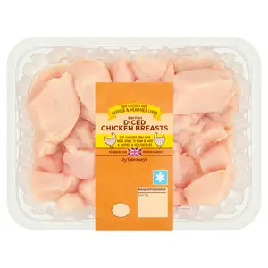 Sainsbury's British Fresh Diced Chicken Breast 640g