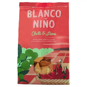 Blanco Nino White Corn Tortilla Chips with Ancho Chilli & Zesty Lime 170g