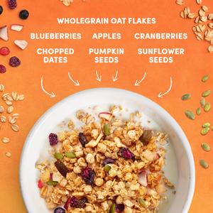 Jordans No Added Sugar Apple & Berry Granola Breakfast Cereal 425g - gallery image 3
