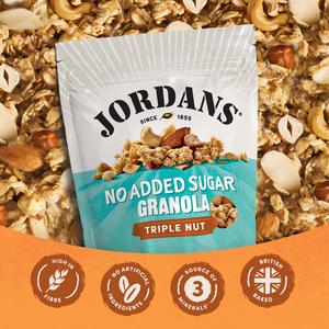 Jordans No Added Sugar Triple Nut Granola Breakfast Cereal 425g - gallery image 3