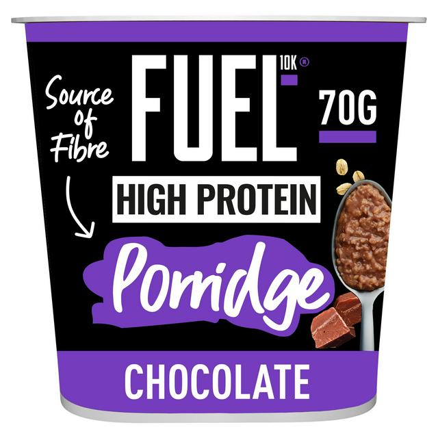 FUEL 10K High Protein Chocolate Porridge Oat Cereal Pot 70g - gallery image 1