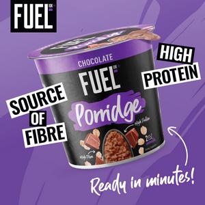 FUEL 10K High Protein Chocolate Porridge Oat Cereal Pot 70g - gallery image 2
