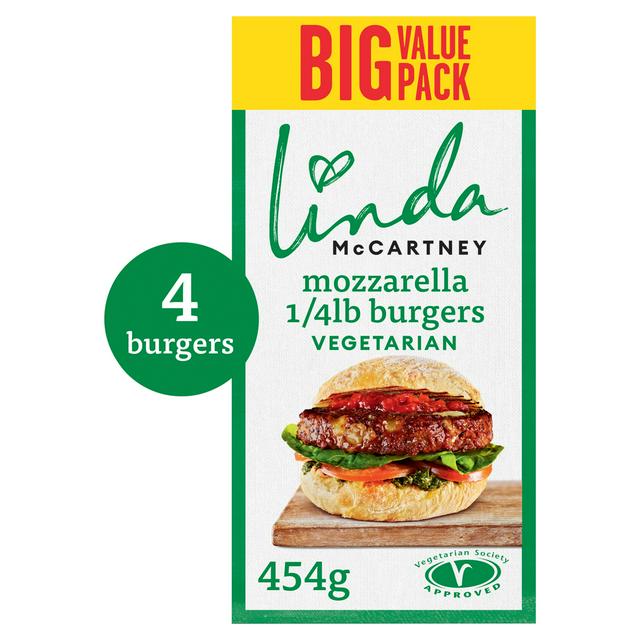 Linda McCartney's Linda McCartney's Mozzarella Burgers x4 454g