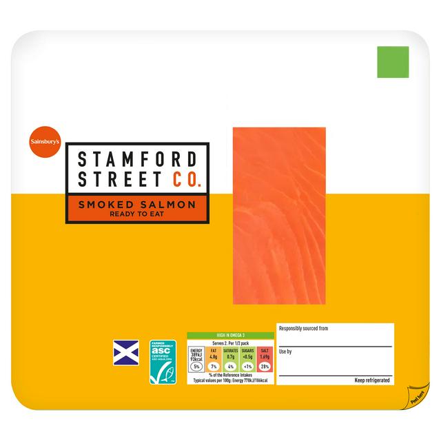 Stamford Street Co. Scottish Smoked Salmon 100g - gallery image 1
