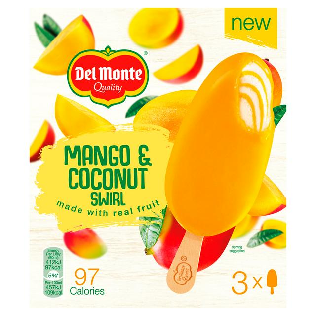 Del Monte Mango & Coconut Swirl 3 x 90ml - gallery image 1
