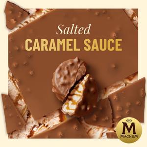 Magnum 12 x 17ml Bonbon Salted Caramel & Almond Ice Cream Frozen Snack - gallery image 2
