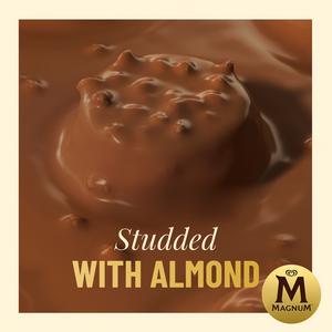 Magnum 12 x 17ml Bonbon Salted Caramel & Almond Ice Cream Frozen Snack - gallery image 3