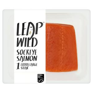Leap Wild Sockeye Salmon Extra Large Steak 170g