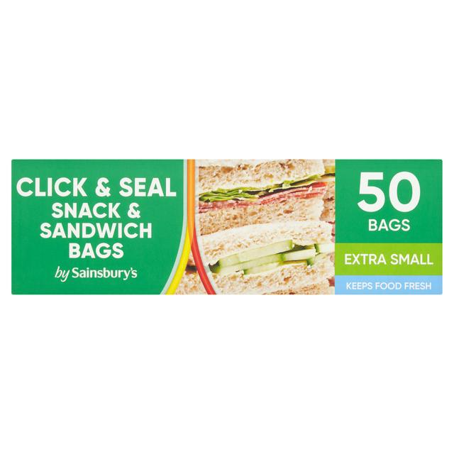 Sainsburys Sainsbury's Extra Small Snack & Sandwich Bags x50
