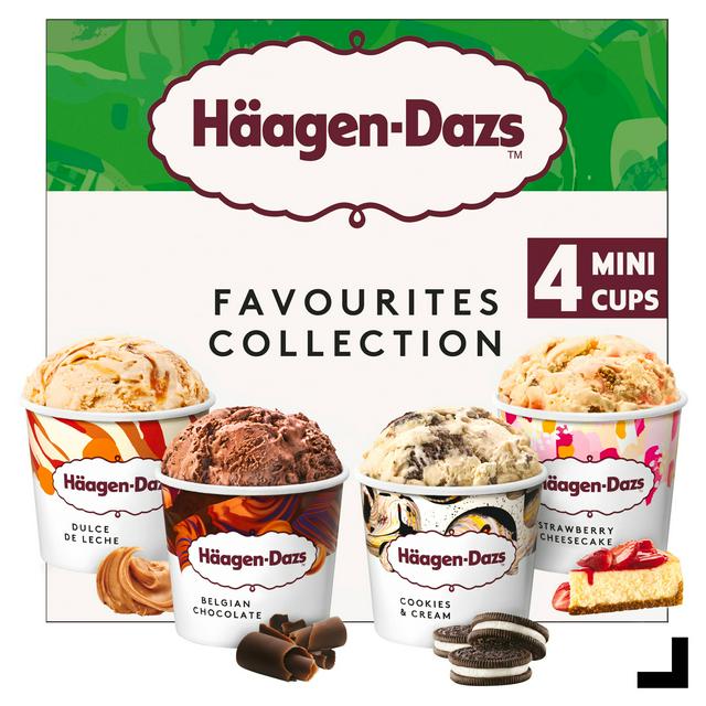 Haagen-Dazs Favourites Collection Ice Cream Minicups 4x95ml - gallery image 1