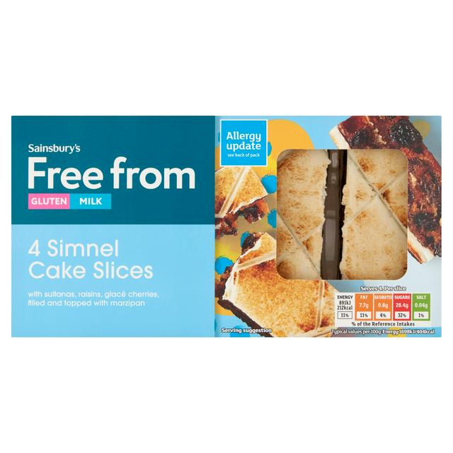 Sainsbury's Free From Simnel Cake Slices x4 210g - gallery image 1