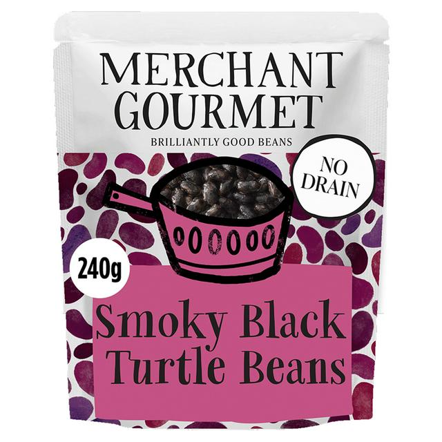 Merchant Gourmet Smoky Black Turtle Beans 240g - gallery image 1