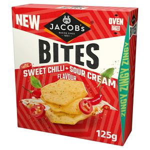 Jacob's Sweet Chilli & Sour Cream Flavour Bites 125g