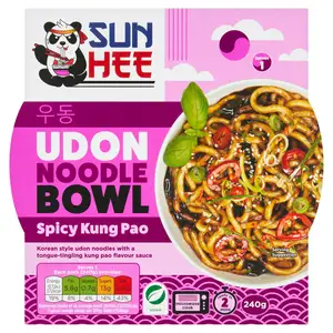 Sun Hee Spicy Kung Pao Udon Noodle Bowl 240g