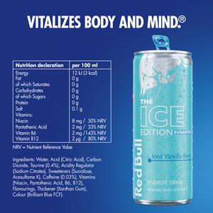 Red Bull Energy Drink Sugar Free Iced Vanilla Berry, Ice Edition 4 x 250ml - gallery image 3