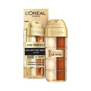 L'Oreal Paris Age Perfect Le Duo Age Defying Serum, Collagen Peptide Booster & Vitamins B3 & C 30ml - gallery image 2