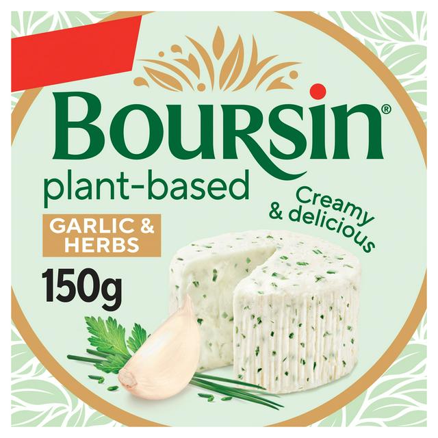 Boursin 150g Garlic & Herbs Vegan Alternative to Cheese - gallery image 1