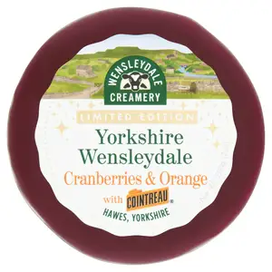 Wensleydale Creamery Cranberries & Orange, Limited Edition 200g