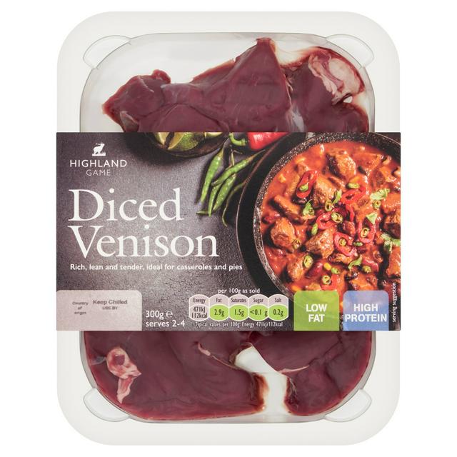 Highland Game 300g Diced Venison - gallery image 1