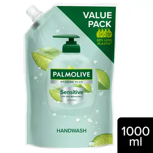 Palmolive Hygiene Plus Sensitive Antibacterial Hand Wash Soap Refill 1L