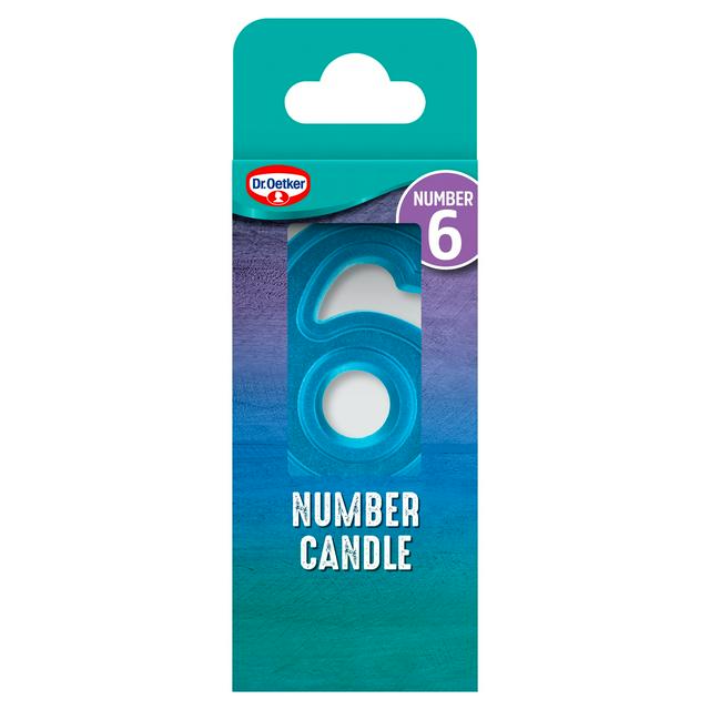 Dr. Oetker Number 6 Candle - gallery image 1