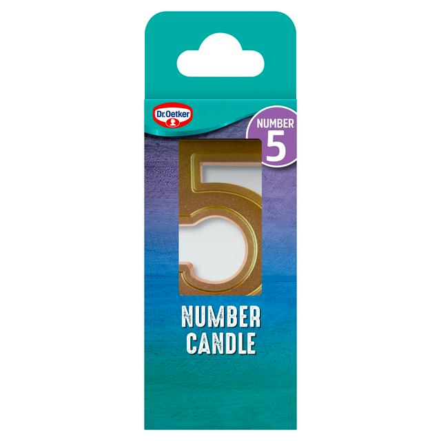Dr. Oetker Number 5 Candle - gallery image 1