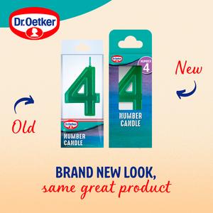 Dr. Oetker Number 4 Candle - gallery image 2