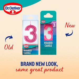 Dr. Oetker Number 3 Candle - gallery image 2