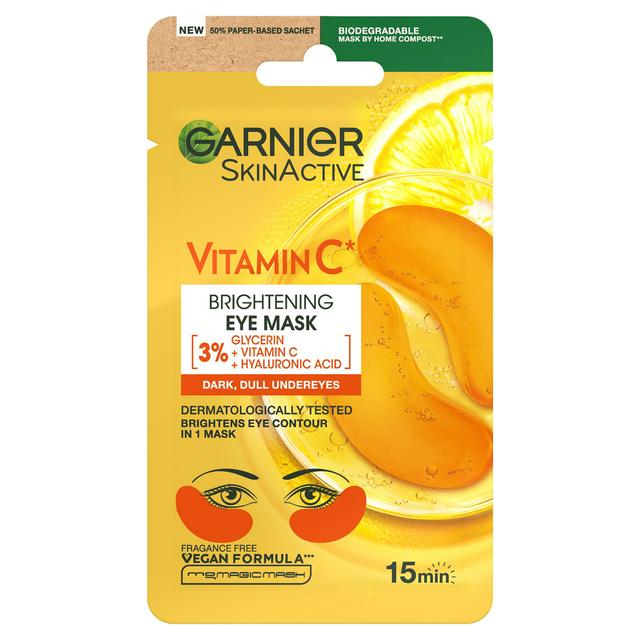 Garnier Brightening Eye Mask with Vitamin C For Dark & Dull Under Eyes 5g - gallery image 1