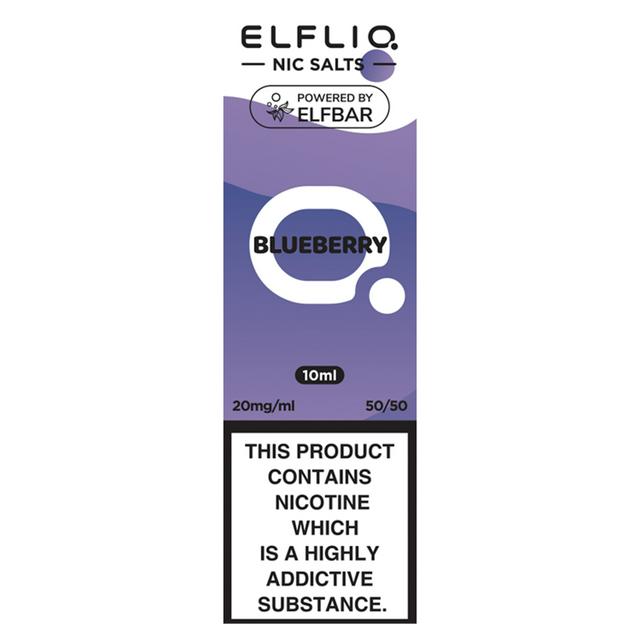 Elfliq Vape Liquid Refill Salts Blueberry 20mg | Sainsbury's