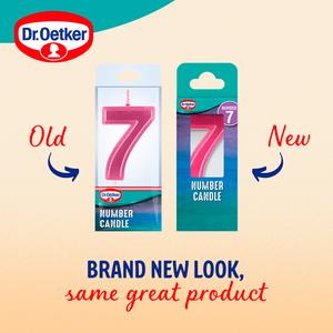 Dr. Oetker Number 7 Candle - gallery image 2