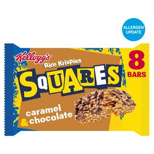 Kellogg's Rice Krispies Squares Caramel & Chocolate Snack Bars 8 x 36g