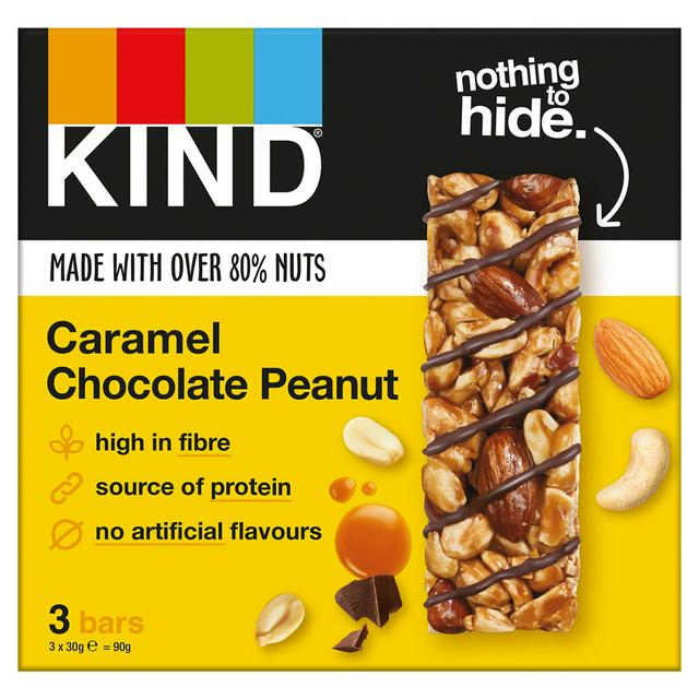 Kind Caramel Chocolate Peanut Mixed Nut Bar 3x30g