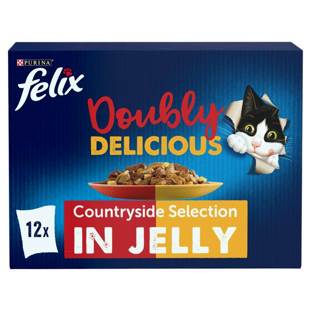 Felix Doubly Delicious Countryside Selection Wet Cat Food 12 x 85g - gallery image 1