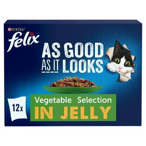 Felix As Good As it Looks Favourites with Veg Wet Cat Food 12 x 85g
