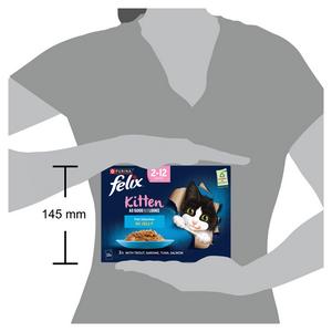 Felix As Good As it Looks Kitten Fish in Jelly Wet Cat Food 12 x 85g - gallery image 6