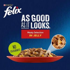 Felix As Good As it Looks Meaty Selection in Jelly Wet Cat Food 12 x 85g - gallery image 3