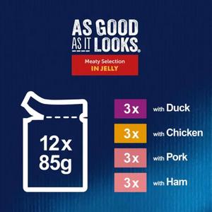 Felix As Good As it Looks Meaty Selection in Jelly Wet Cat Food 12 x 85g - gallery image 6