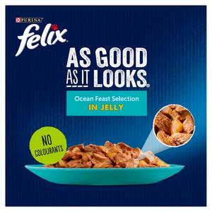Felix As Good As it Looks Ocean Feasts Wet Cat Food 12 x 85g - gallery image 2