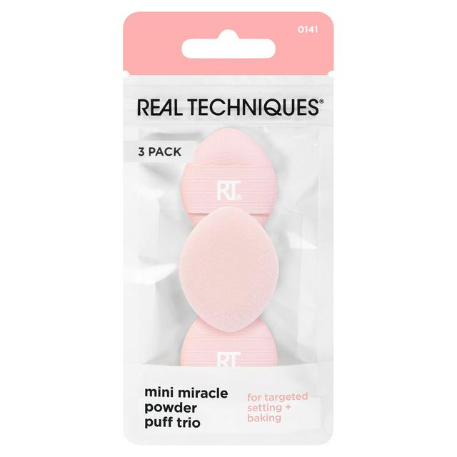 Sainsburys Real Techniques Mini Miracle Powder Puff Trio x3