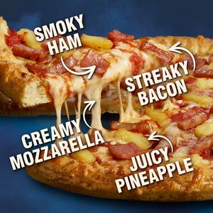 Chicago Town Tiger Crust Bacon, Ham & Pineapple Frozen Pizza 380g - gallery image 2