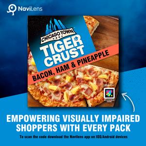 Chicago Town Tiger Crust Bacon, Ham & Pineapple Frozen Pizza 380g - gallery image 4