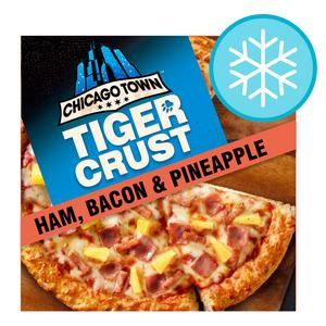 Chicago Town Tiger Crust Bacon, Ham & Pineapple Frozen Pizza 380g - gallery image 5