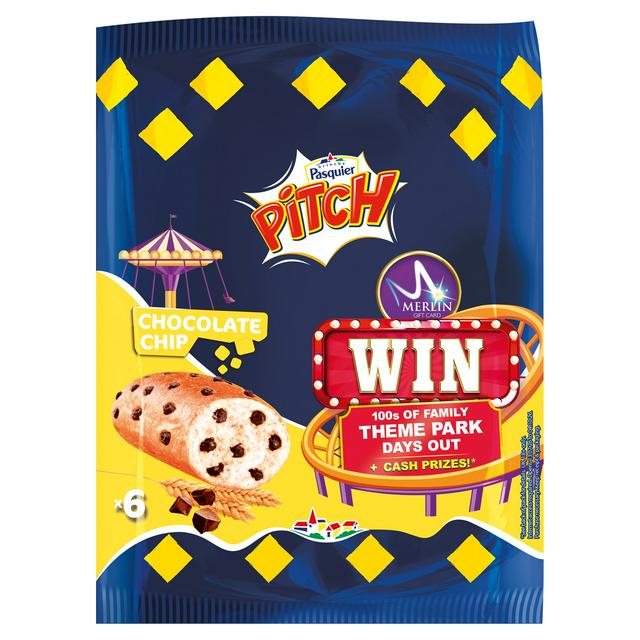 Brioche Pasquier Pitch Brioche with Choc Chips 6x37.5g - gallery image 1