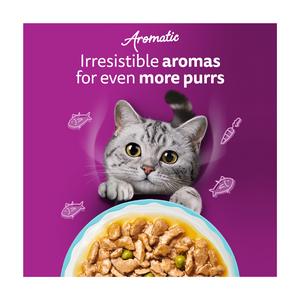 Whiskas 1+ Aromatic Seafood Delight Selection Wet Cat Food Pouches 12 x 85g - gallery image 6