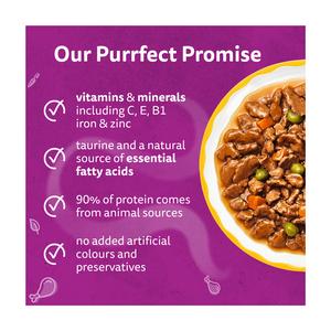 Whiskas 1+ Aromatic Purrfect Poultry Selection Wet Cat Food Pouches 12 x 85g - gallery image 2