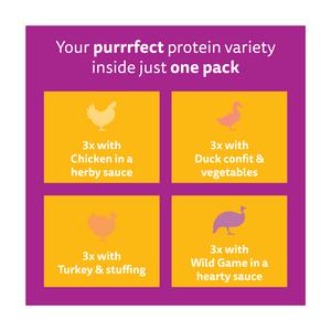 Whiskas 1+ Aromatic Purrfect Poultry Selection Wet Cat Food Pouches 12 x 85g - gallery image 5